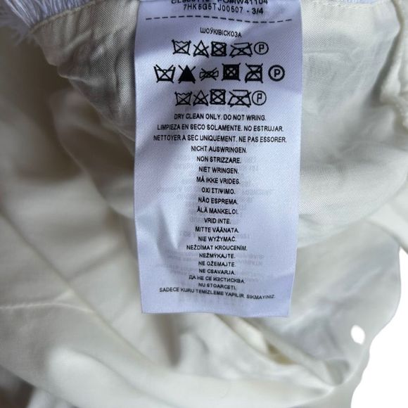 Guess Women's White Embroidered Boho Tassel Romper Size Medium - Picture 10 of 11